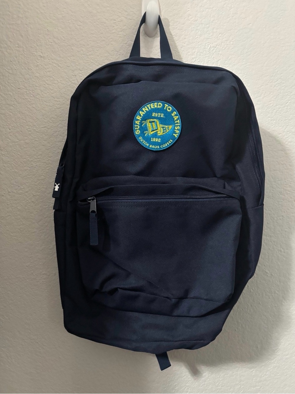 Dutch bros collectable backpack dark blue casual preppy camping everyday